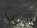 Screenshot (Die Fünf Freunde stellen die Entführer in der Höhle)